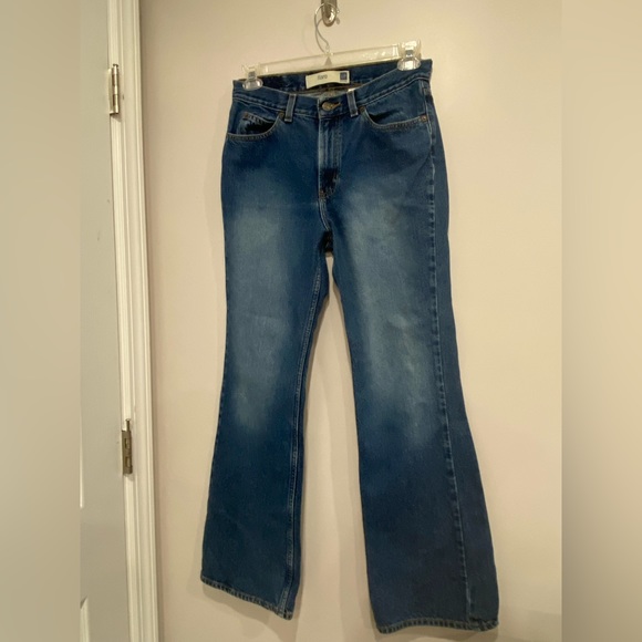 VTG Gap Blue Jeans Flare Y2K 90s Medium Wash High-Waisted - Picture 3 of 6